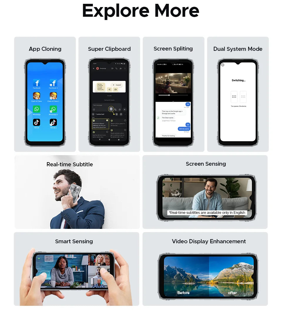 DOOGEE Blade10 Ultra Energy - Kapazität 6150mAh,18W, Maße 172x80x10,7