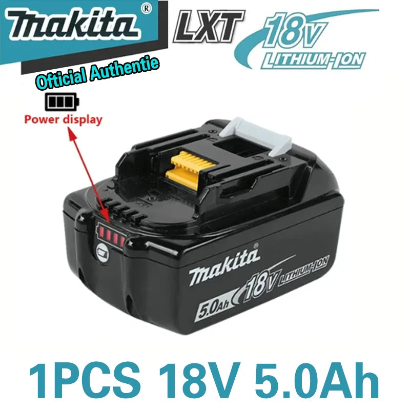 Makita 100% Original 18V Rechargeable Power Tool Battery 6Ah/5Ah/9Ah 18V BL1830 BL1850 BL1840 BL1860，Replaceable LED Lithium-ion