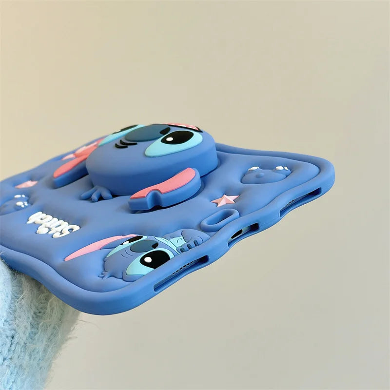 Stich 3D Cartoon Silikon - iPad 10,2/10,9 Zoll, stoßfest