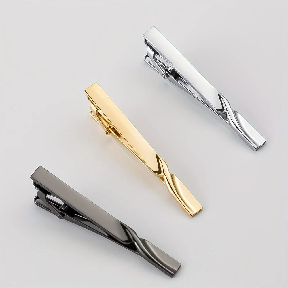 Krawattenklammer 2025: HJUEY 1pc Men's Business Tie Clip Stylish Durable - Tie Bar Regular Ties Perfect Weddings Business Meetings Collection