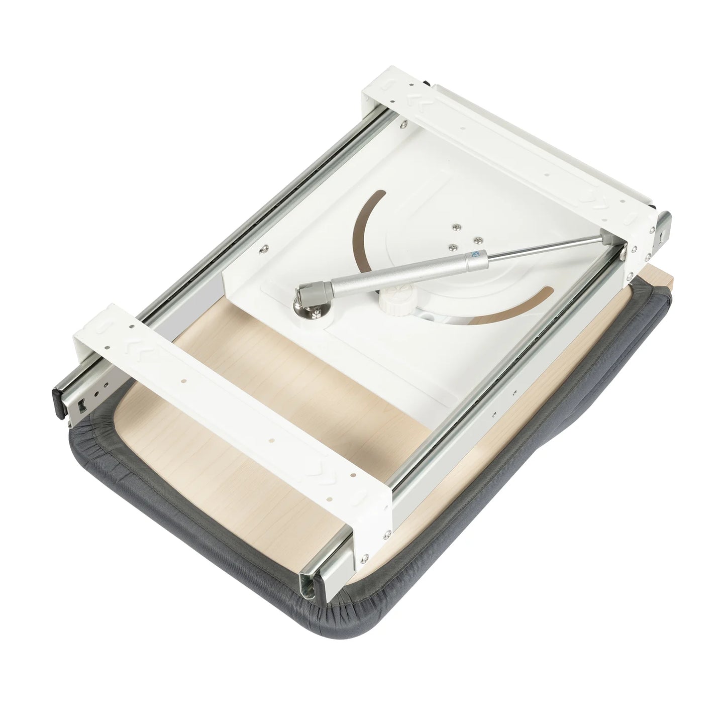 Faltbarer Bügelbrett-Schrank Grau 180 ° Rotation Pull-out Folding Für Verschiedene Kleidungsstücke