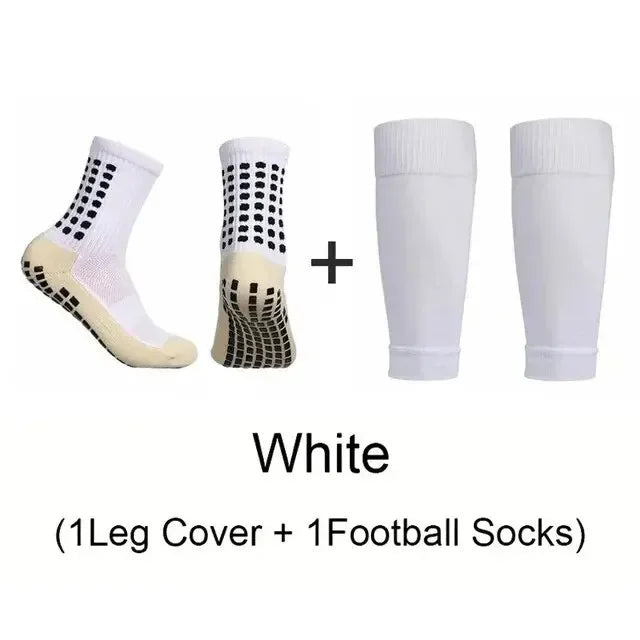 Eelhoe Grip Fußball Socken Set - 2 Paare Kniehoch Antirutsch