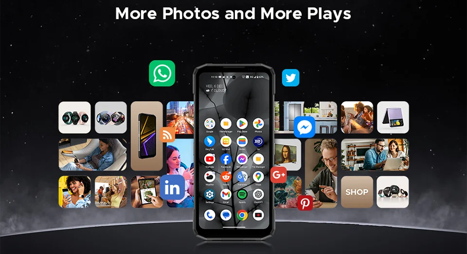 DOOGEE Blade20 Max Outdoor-Smartphone - 11800mAh 33W 6,6 Zoll