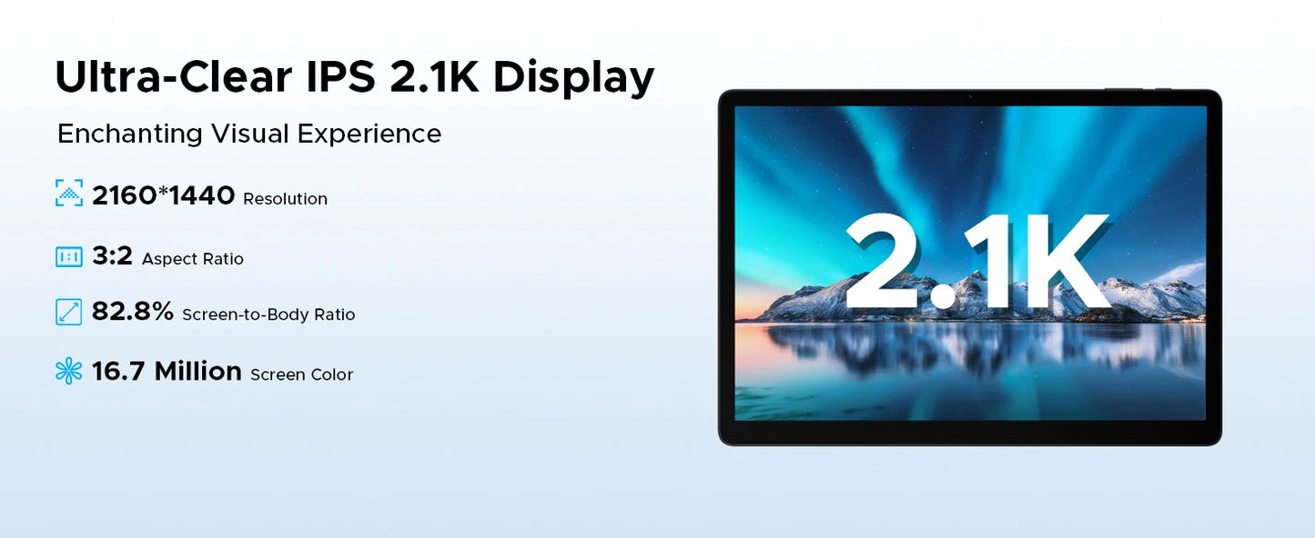 DOOGEE Tab E3 Max Gemini AI Quad-Lautsprecher - 14Zoll Display 256GBROM 13500mAh