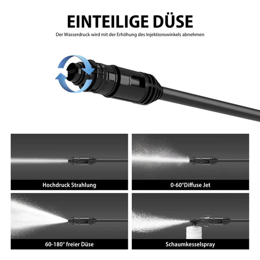 DayPlus 6000 W Hochdruckreiniger mit leistungsstarker 480-Bar-Sprühreinigungsfunktion und 7 Meter langem Schlauch by Golden Bridge Store