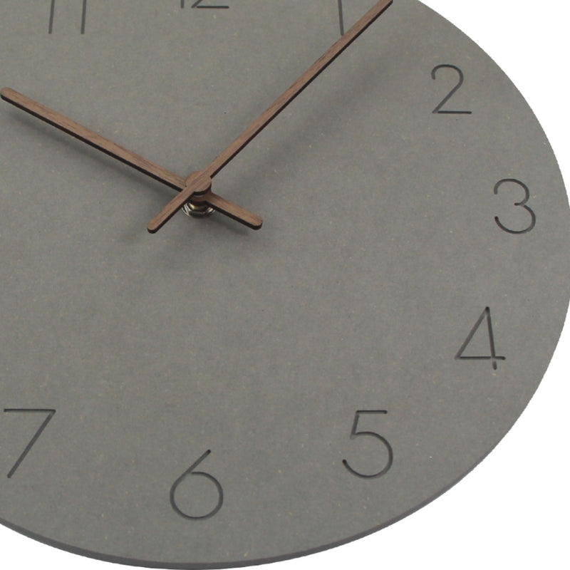 Wooden Simple Round Wall Clock Non Ticking Silent Clocks Modern Office Wall Clocks Homes Decor Easy to Read