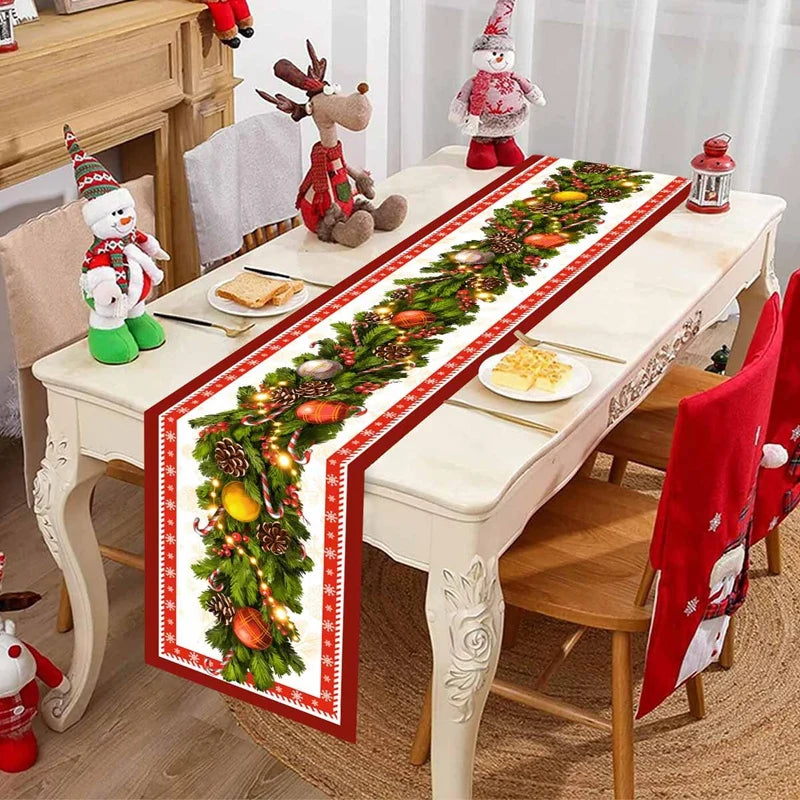 SantaHome Tischläufer Weihnachtszauber - Maße 30x180 cm, Baumwolle