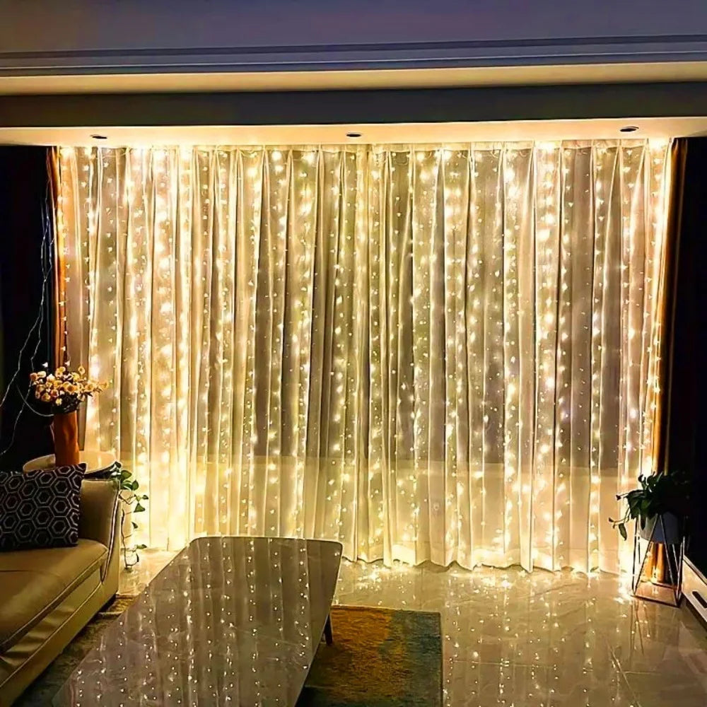 FairyLights CurtainLights Fernbedienung - Länge 3 4 6 m, USB, <60 lm