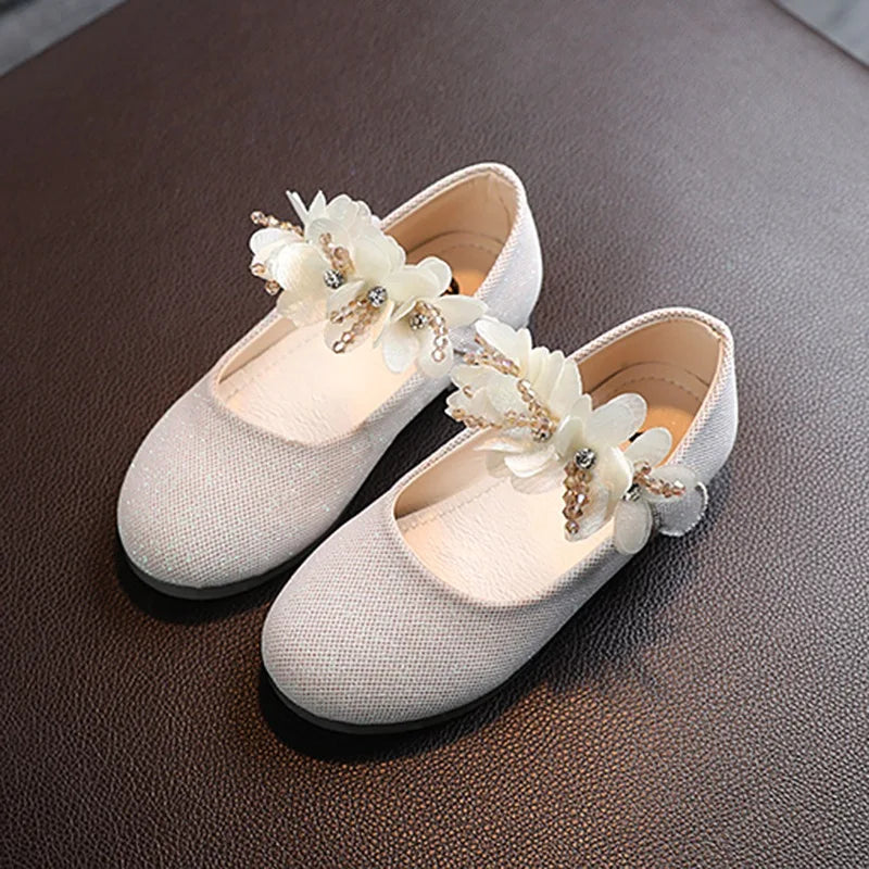 Sommer Baby Mädchen Prinzessin Schuhe - Weiche Sohle Sneaker mit Schleife und Blumen - Casual Kleinkind Schuhe