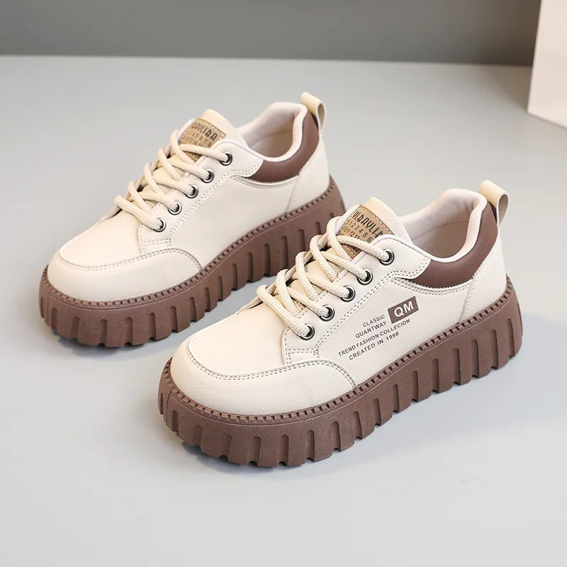CEENIU TG00352 Plateau Sneaker Komfort - 5cm Absatz, PU