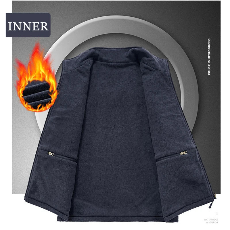 AlpinPro Field Outdoor-Weste Warm - 6 Taschen, Fleece M-XXL