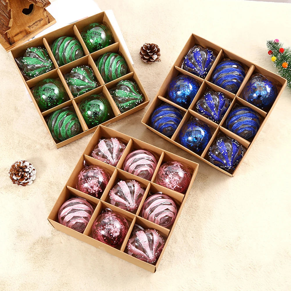 Choice Weihnachtskugeln Bruchsicher - Inhalt 9 Stk, Durchmesser 6 cm