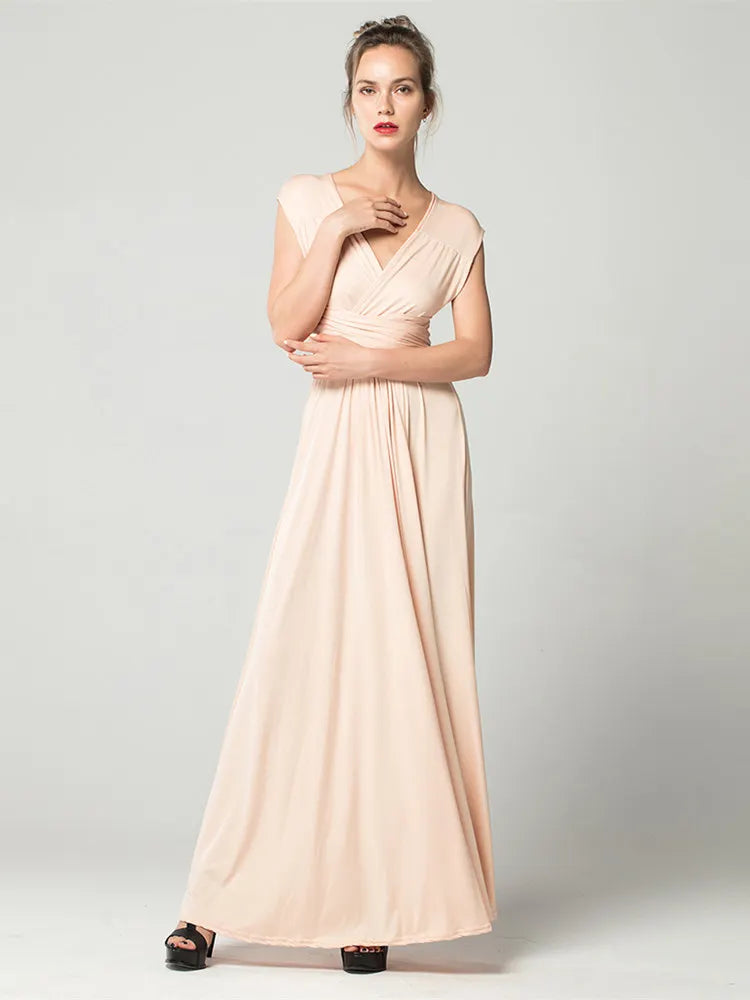 Sexy Women Boho Maxi Club Dress Red Bandage Long Dress Party Multiway Bridesmaids Convertible Infinity Robe Longue Femme