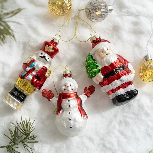 Santa Claus Glas Ornament - Fassungsvermögen 5 ml, Leistung 0 W, Größe 8 cm