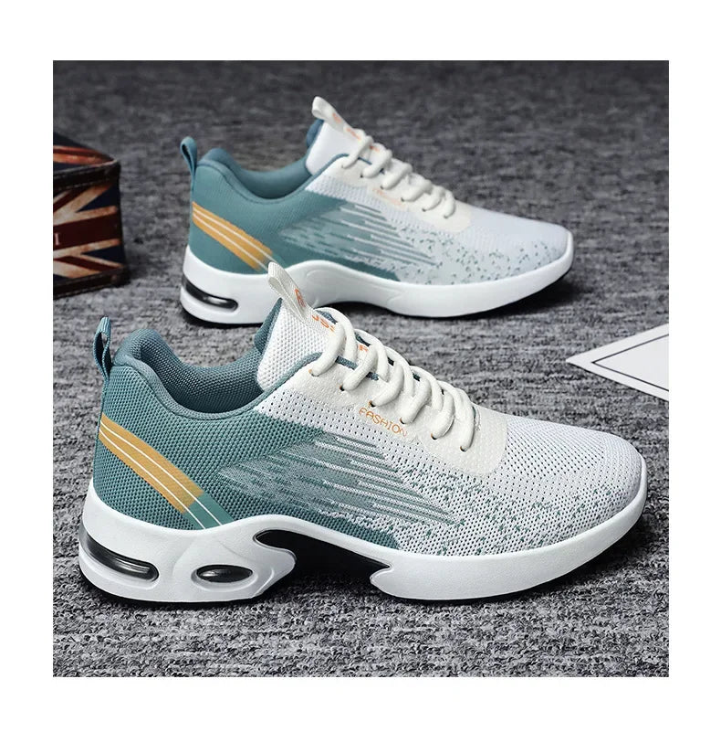 Fashionable Breathable Sneakers for Men - Stylish Mesh Casual Shoes for Daily Wear