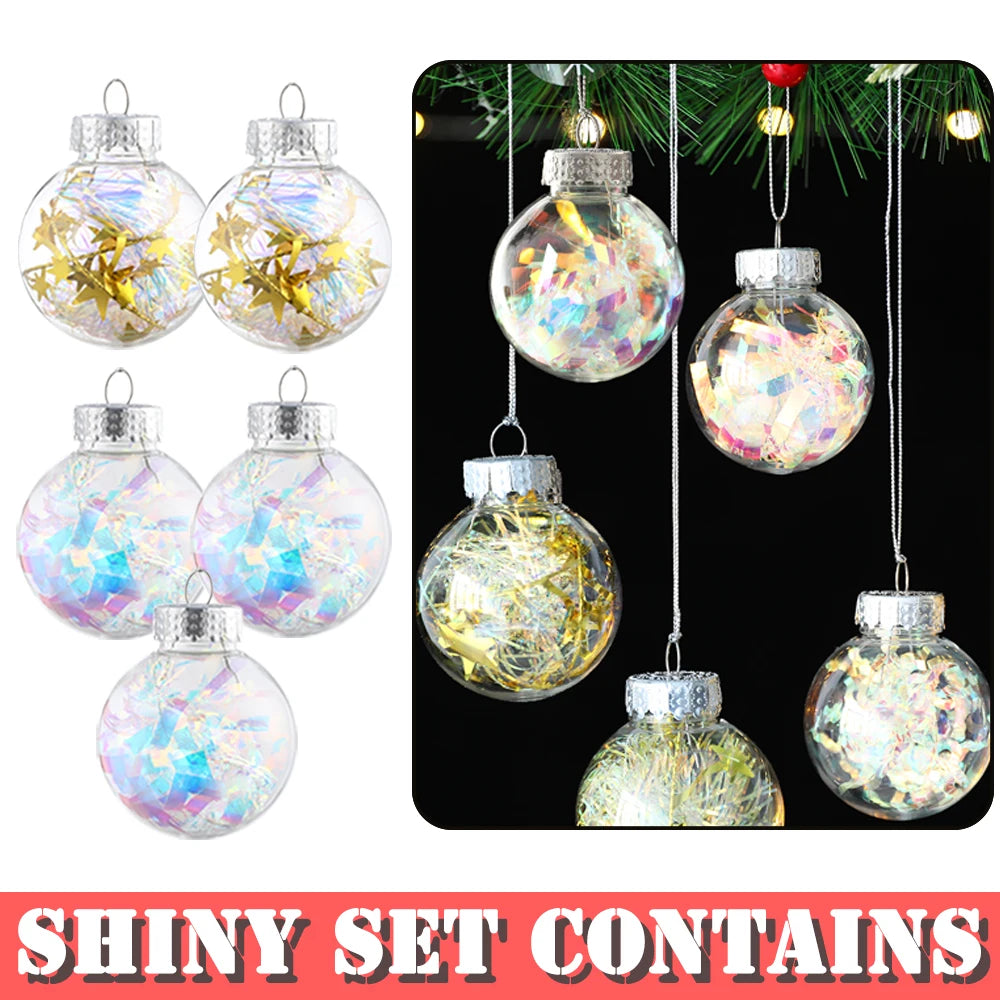 Partigos Hängende Schneekugel Kristall - Kapazität 5 Stk; Größe Ø4 cm