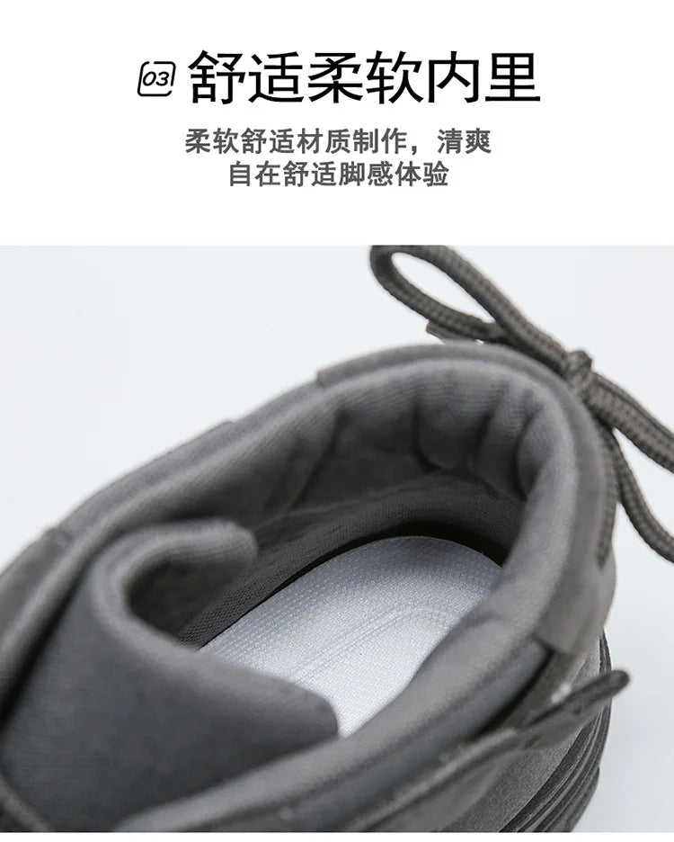 Ghete de deșert UXSTCN - Model tactic ușor - Cu șireturi până la gleznă