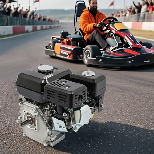 4-Takt 7,5 PS Benzinmotor, 20 mm Wellendurchmesser, vielseitig einsetzbarer sparsamer Motor, für Farmpumpen, Go-Karts, Rasenmäher