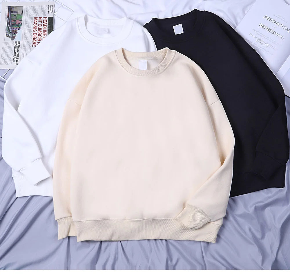 Teekossc Sweatshirt Harajuku Druck-M L, Polyester, O-Kragen