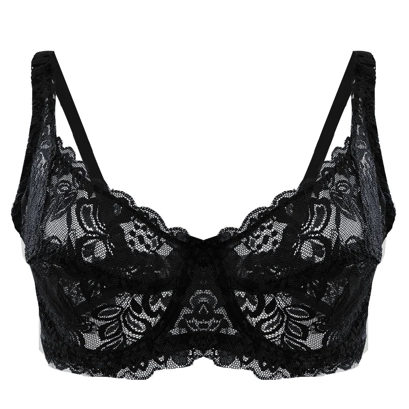 ZENGTOU Damen BH 2025 - Spitzen Push-Up BH Plus Size mit Stickerei & Bügel