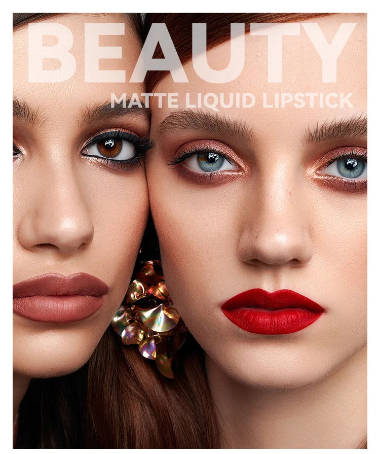 Pudaier Lipgloss Wasserdicht Langanhaltend - 6 Farben 6ml