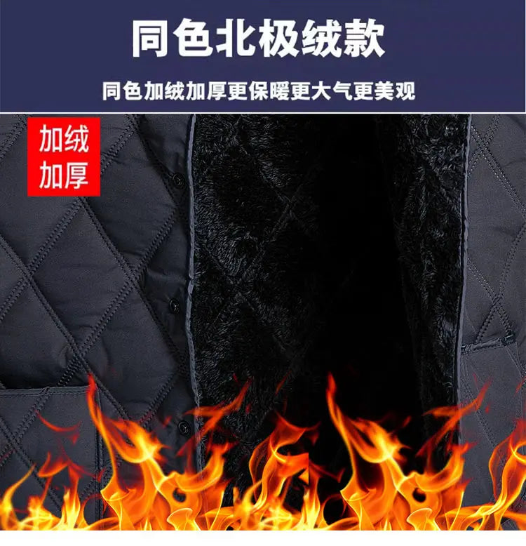 AlpenFit Slim Warme Daunenweste - Baumwolle, Vlies Gr. M-L