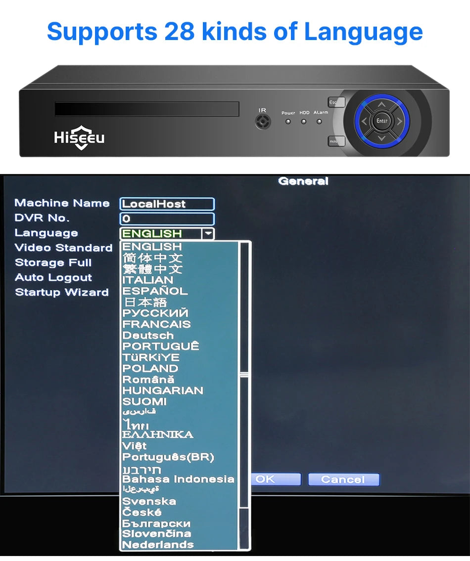 Überwachungssystem 2025: Hiseeu 4K 8MP POE Security Camera System - AI Face Detection 8 Port NVR H.265 Home Waterproof CCTV Surveillance IP Camera Kit Collection