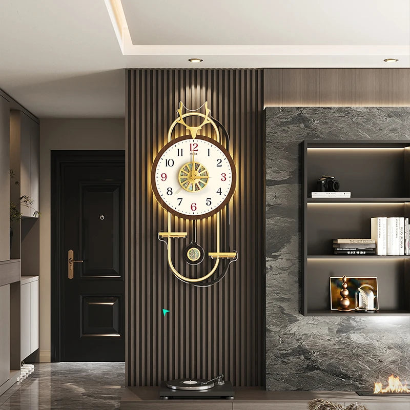 Modern Digital Clocks Wall Nordic Design Luminous Living Room Clock Wall Luminous Art Relogio De Parede Room Decorarion