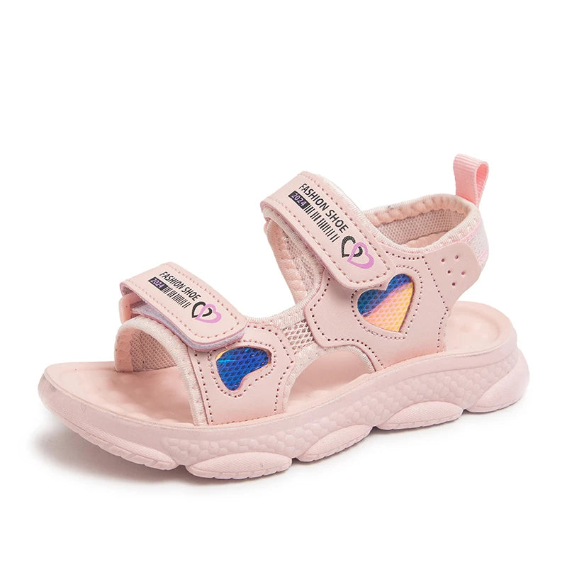 Mädchen Sandalen 2025 Neuer Sommer - Prinzessin Weiße Party Kinder Sandalen - Platform Baby Casual Strand Schuhe Rutschfest