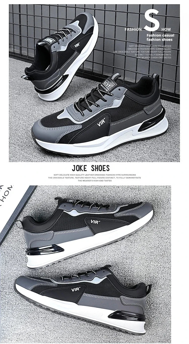 Men Shoes 2024 New Fashion Sneakers for Men Leather Shoes Comfort Lightweight Casual Shoes Outdoor WalkingFootwear