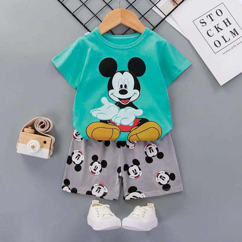 MINISOCN Baby Sommer Kurzarmset - Baumwolle 0-3M Jungen