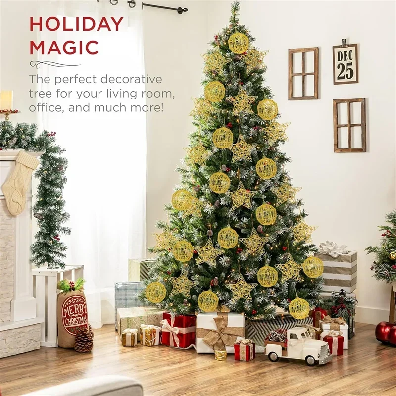 Choice Goldene Skalierte Kugeln - Packung 6 Stück, Durchmesser 5-6 cm