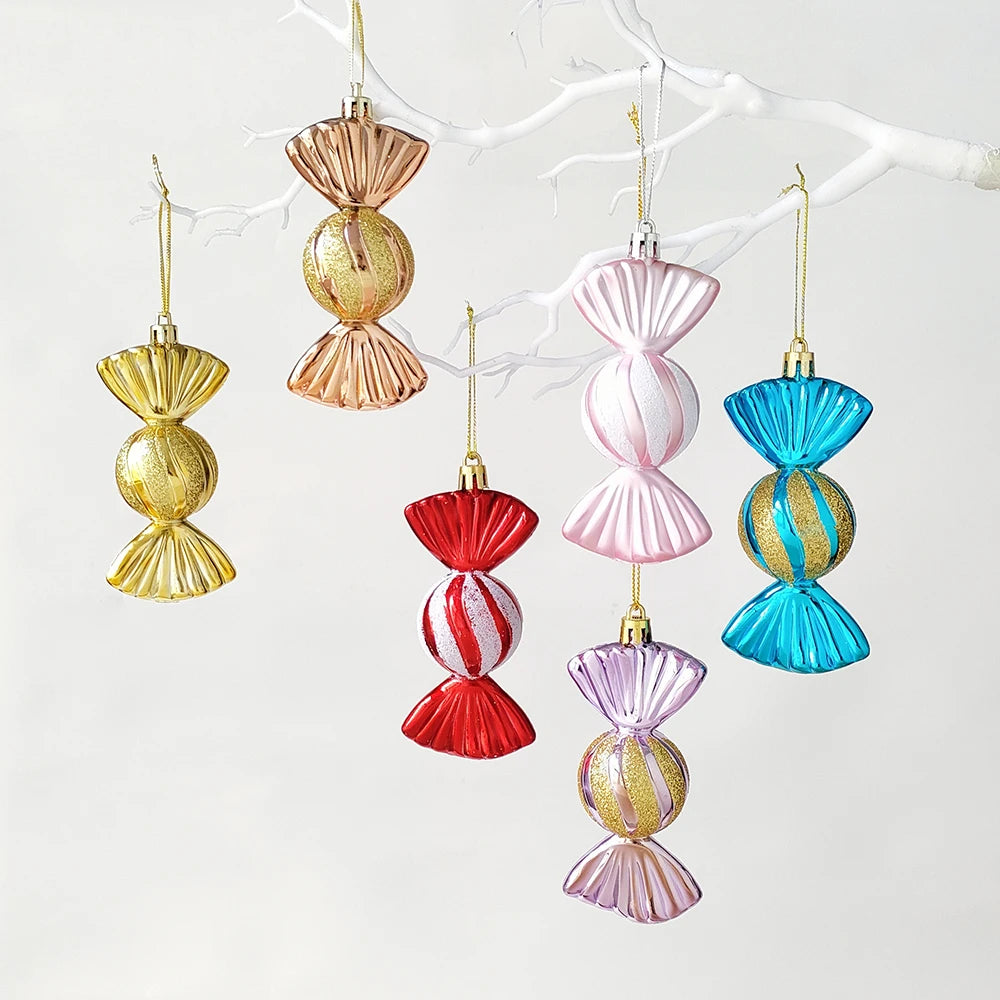 Partigos 2023115 Candy Kugeln Ornament - Inhalt 3 Stück, Durchmesser 3 cm