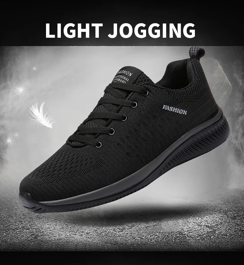 Men Running Walking Knit Shoes Fashion Casual Sneakers Breathable Sport Athletic Lightweight Men Sneakers Casual Shoes