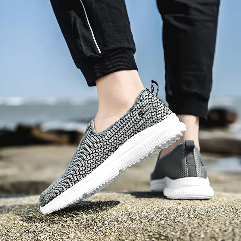 Herren Sneakers Atmungsaktiv Sommer Unisex Casual Schuhe Outdoor Rutschfest Mesh Loafers Walking Leicht Mode Männlich Tennis Schuhe