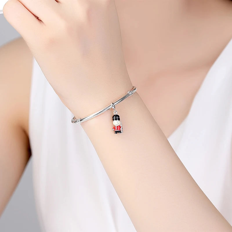 Originale 925 Sterling Silber Charms Liebe Reise London Bus Koffer Paris Perlen passen für Pan Armbänder Halsketten Frauen DIY Schmuck