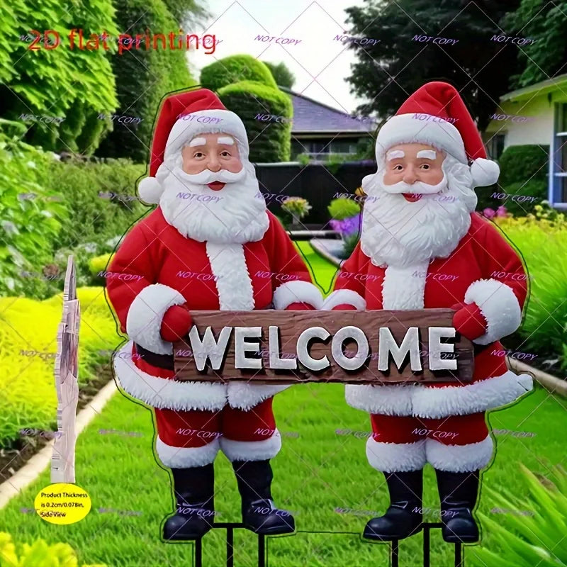 MINISOCN Willkommensschild 2D Acryl - Größe Klein, Einsatz Außen