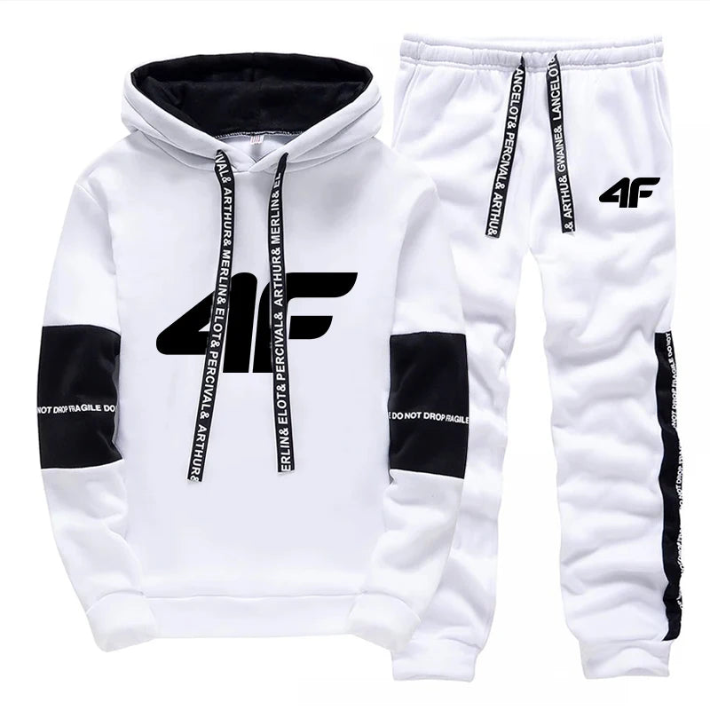 VIPOL Kapuzen-Trainingsanzug Komfort - Polyester M L