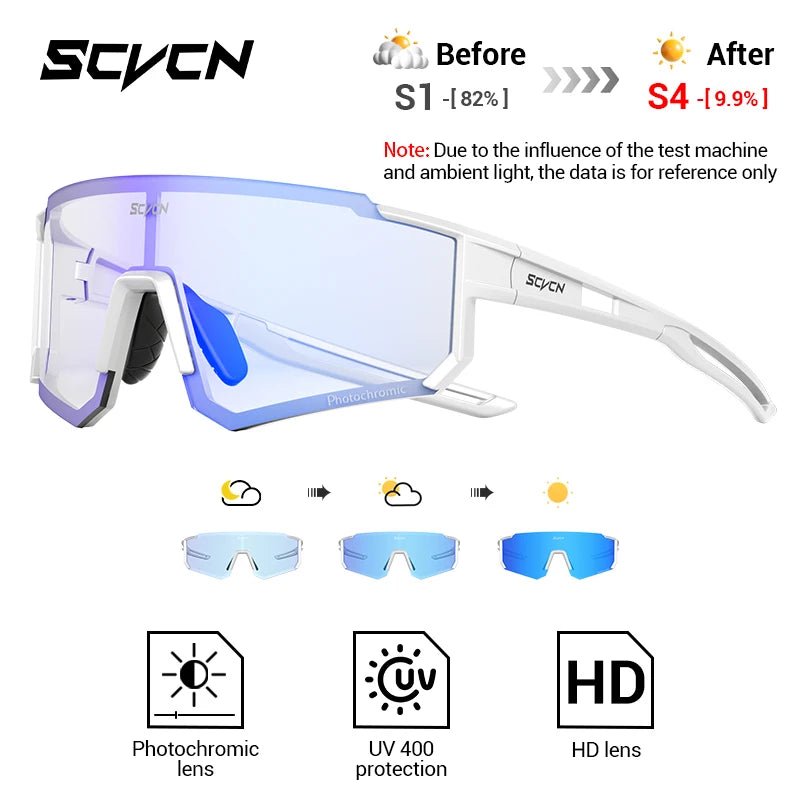 SCVCN S1412 Photochrome Sonnenbrille - 145mm/55mm PC