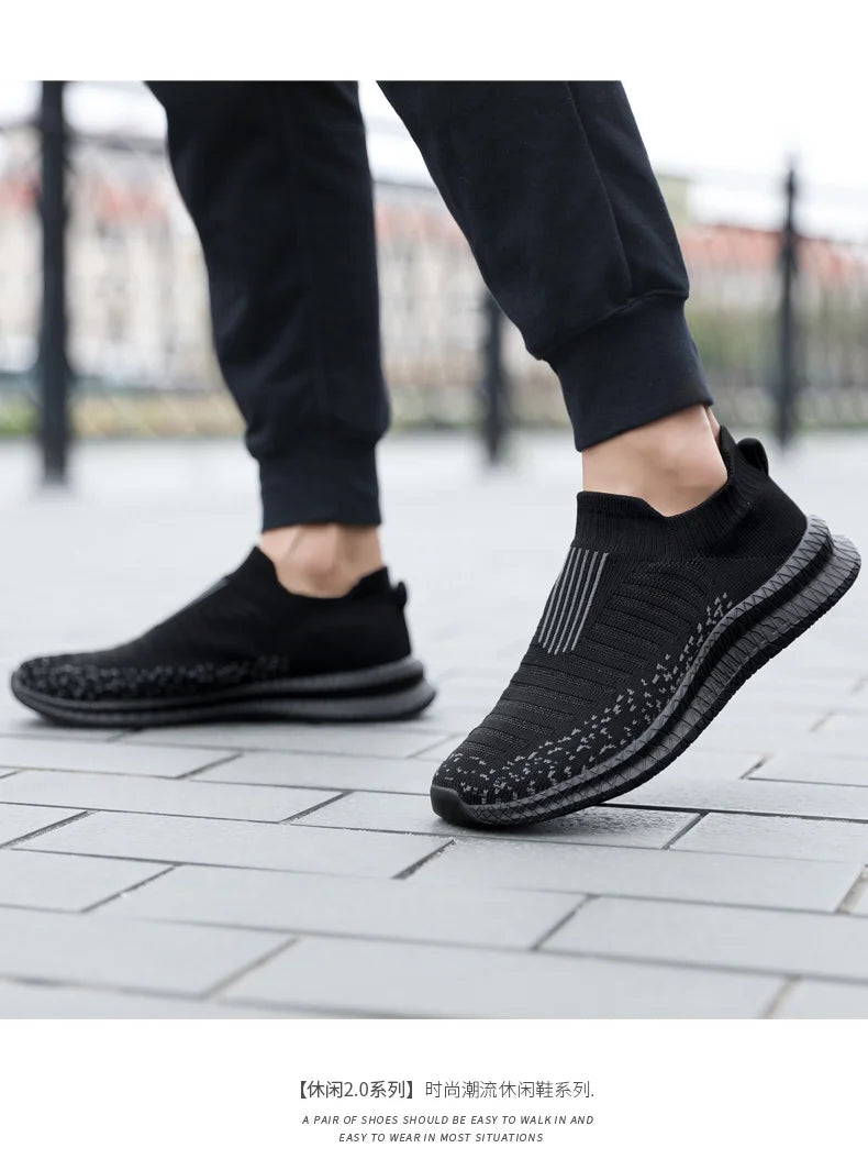 Men Shoes Lightweight Sneakers Men Fashion Casual Walking Shoes Breathable Slip on wear-resistant Mens Loafers Zapatillas Hombre