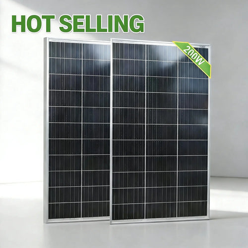 Solarmodul 100W 18V Hartglas Wasserdicht Tragbar Für 12V 24V