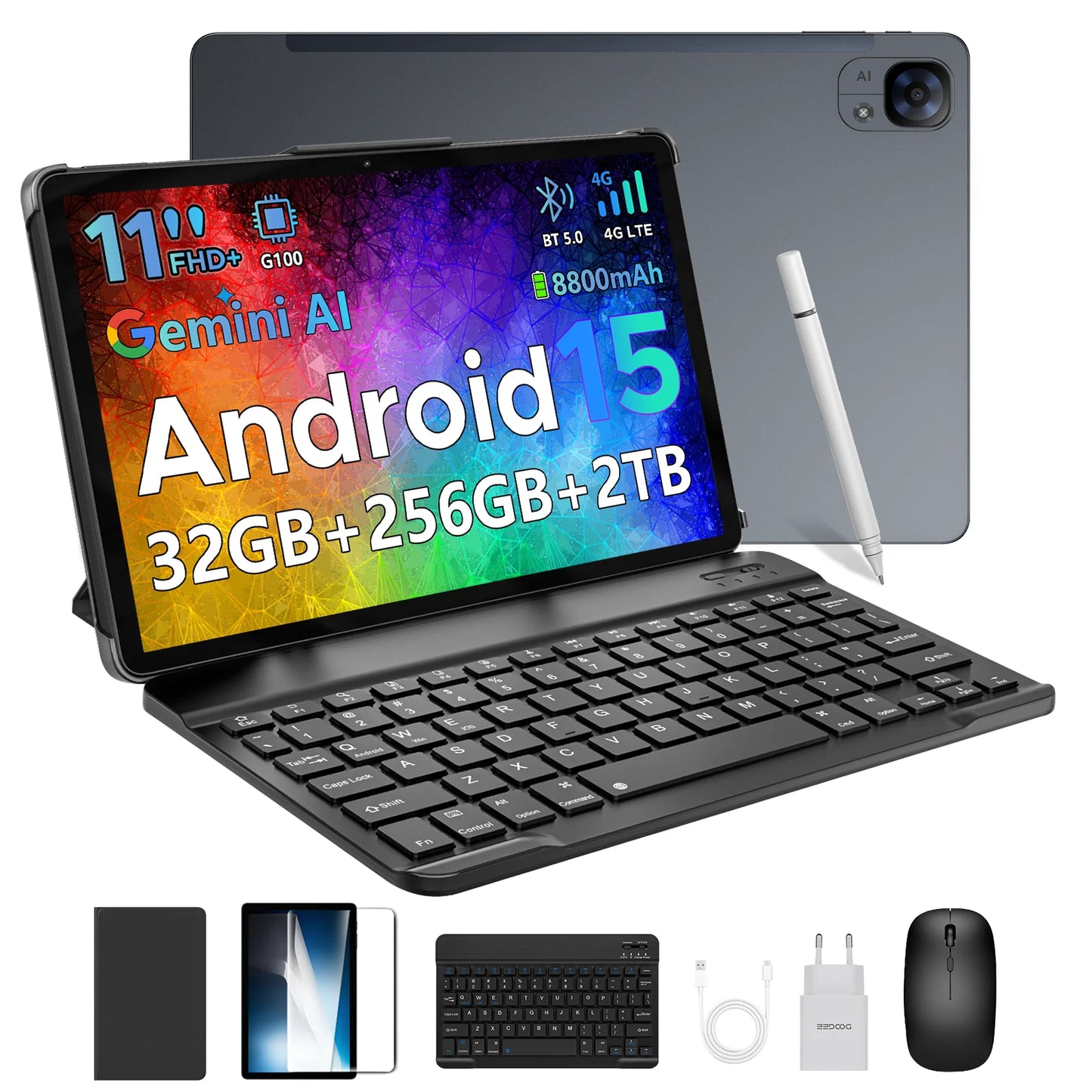 DOOGEE Tab E3 Ultradünn 7,5 Mm - 256 GB Speicher, 8800 mAh Akku, 11 Zoll Display