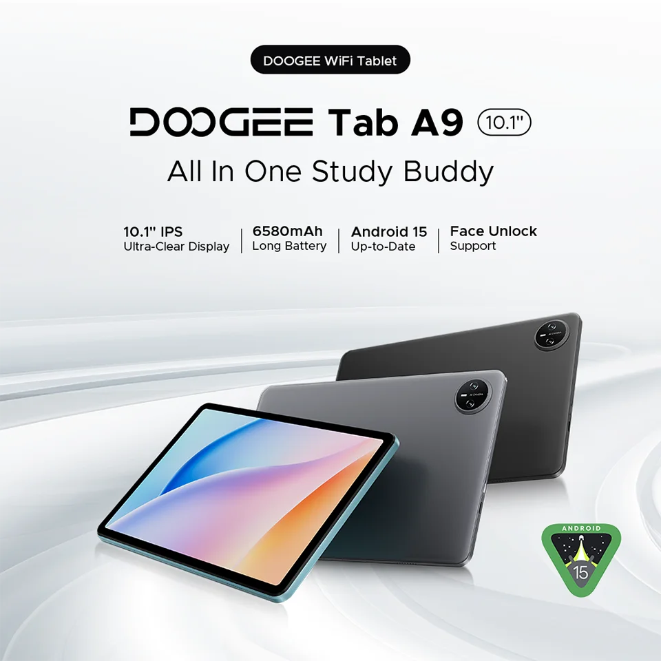 DOOGEE Tab A9 Tablet HD-Display - 12GB RAM 6580mAh 10,1 Zoll