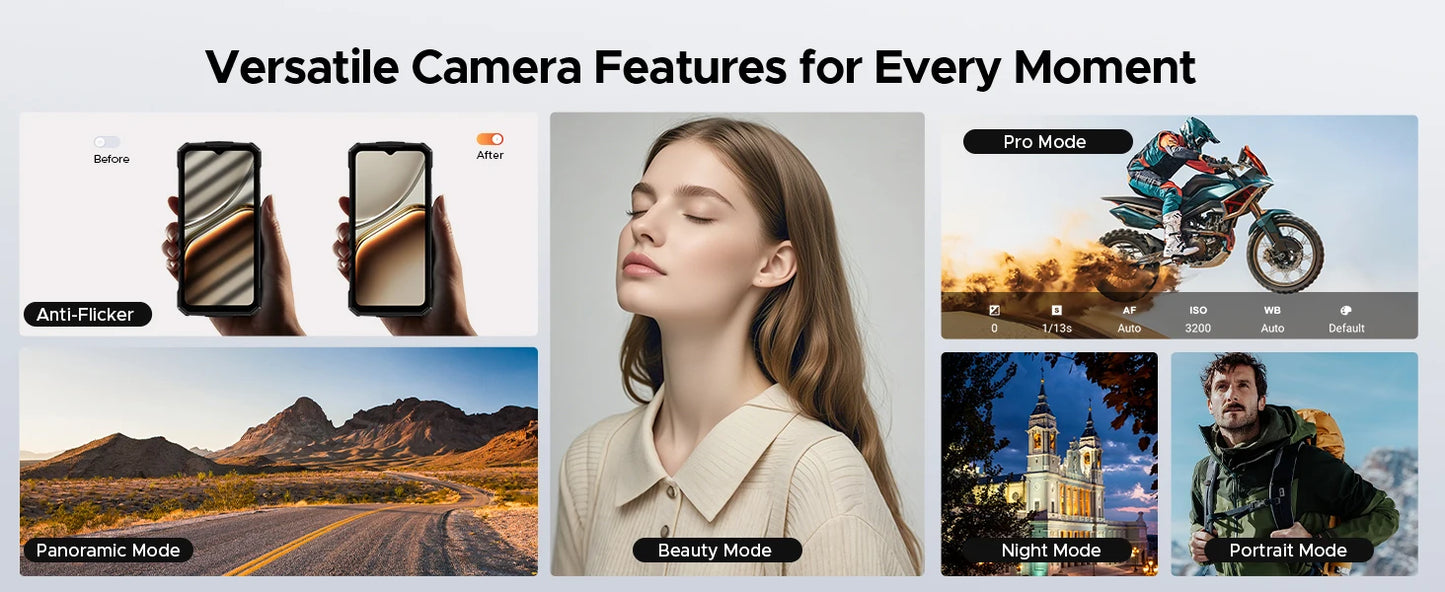 DOOGEE Feuer 5 Großer Akku - 13000 mAh 6,6 Zoll Display Schnellladung