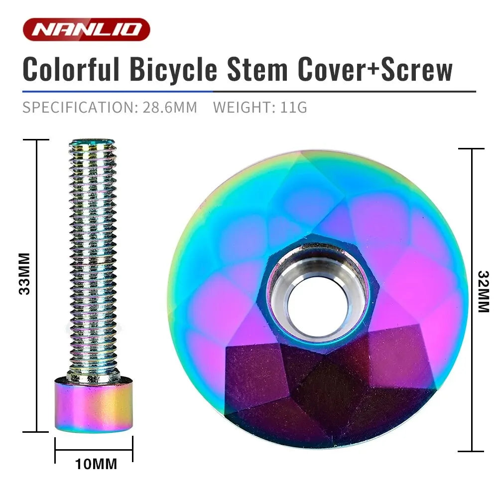 Fahrrad Steuersatz Kappe Gebrannt Blau MTB Rennrad Vorbau Steuersatz Top Kappe Abdeckung mit Schraube für 28.6mm Gabel Kopf Rohr Radfahren Zubehör