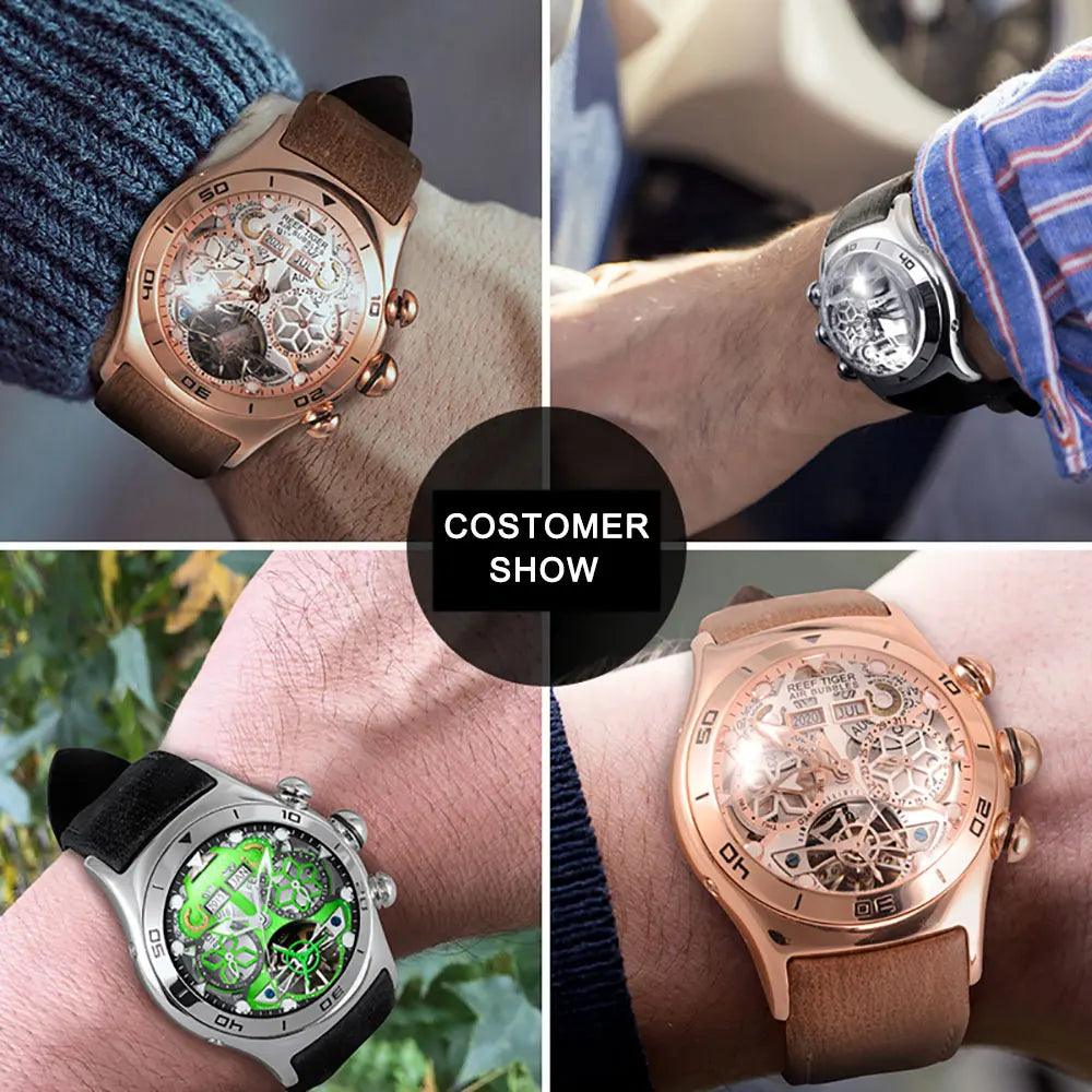 Reef Tiger tourbillon automatic watch