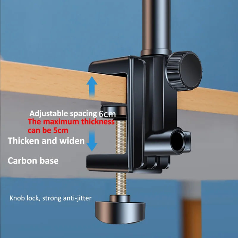 lamgool Tablet-Halterung 360° - Alu, langer Arm, 4–12,9
