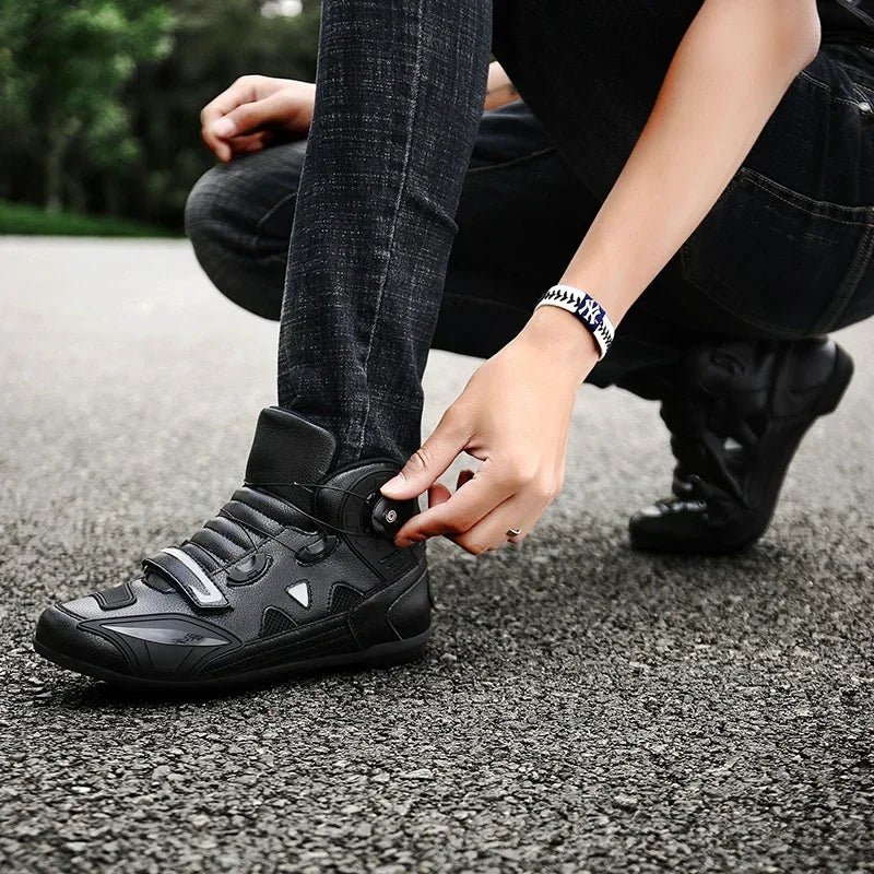 CN Fujian Leder Motocross Stiefel Knöchelhoch - Plus Size Antirutsch Atmungsaktiv