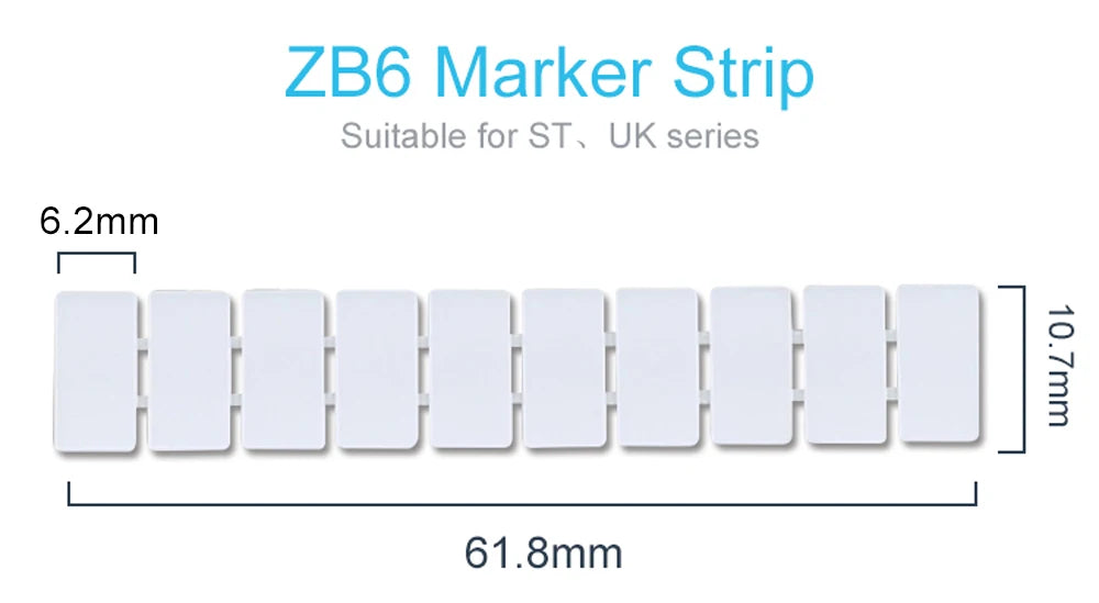 10Pcs ZB5 Label für PT2.5 ST2.5 UKK3 Standard