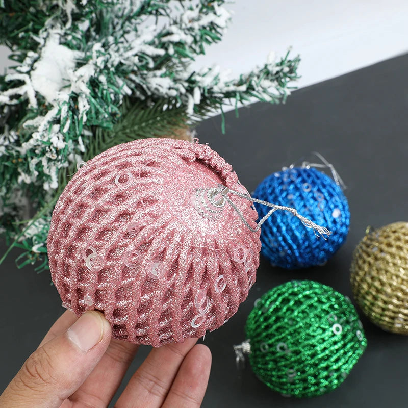 Jinghaohappy Christbaumkugeln - 12 Stück Kunststoff 6 Zentimeter